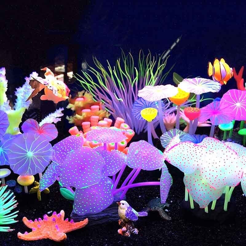Live Plant Aquarium - 50/75/100CM Linh Hoạt Hải Quỳ Silicone