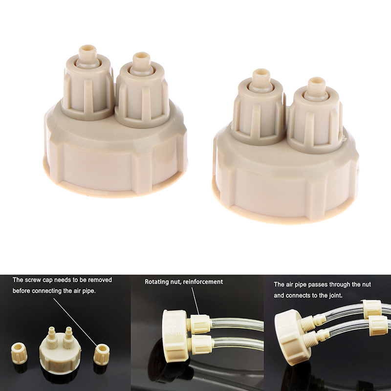 Live Plant Aquarium - 2Pcs ABS Aquarium CO2 System Tube