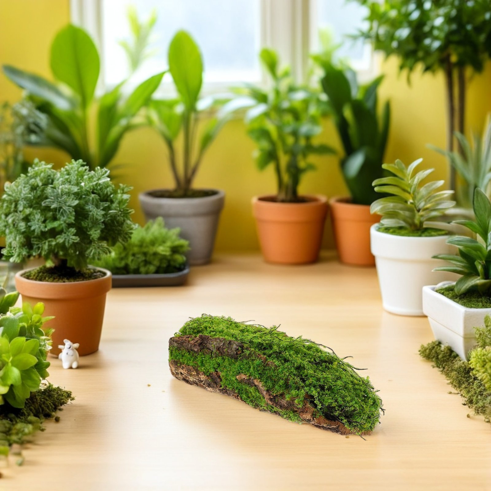 Aquarium Driftwood - Artificial Moss Driftwood Decor 11.4 Inch