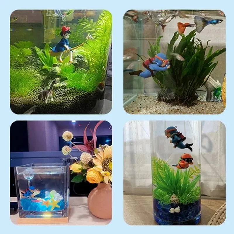Fish Tank Diver Ornaments Land - đánh giá và giá Aquarium Plants Live