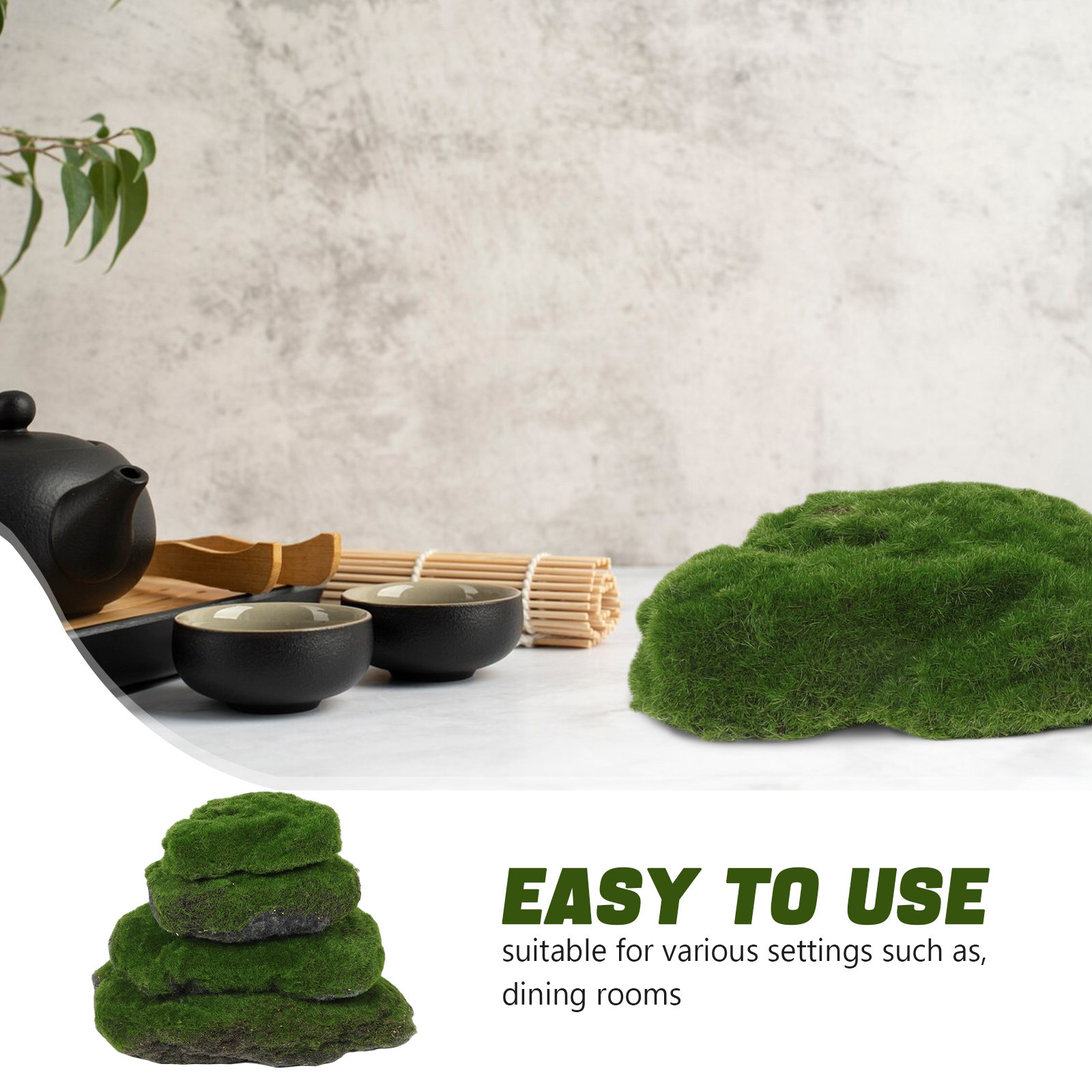 4Pcs Decorative Faux Moss Ston - đánh giá và giá Aquarium Moss