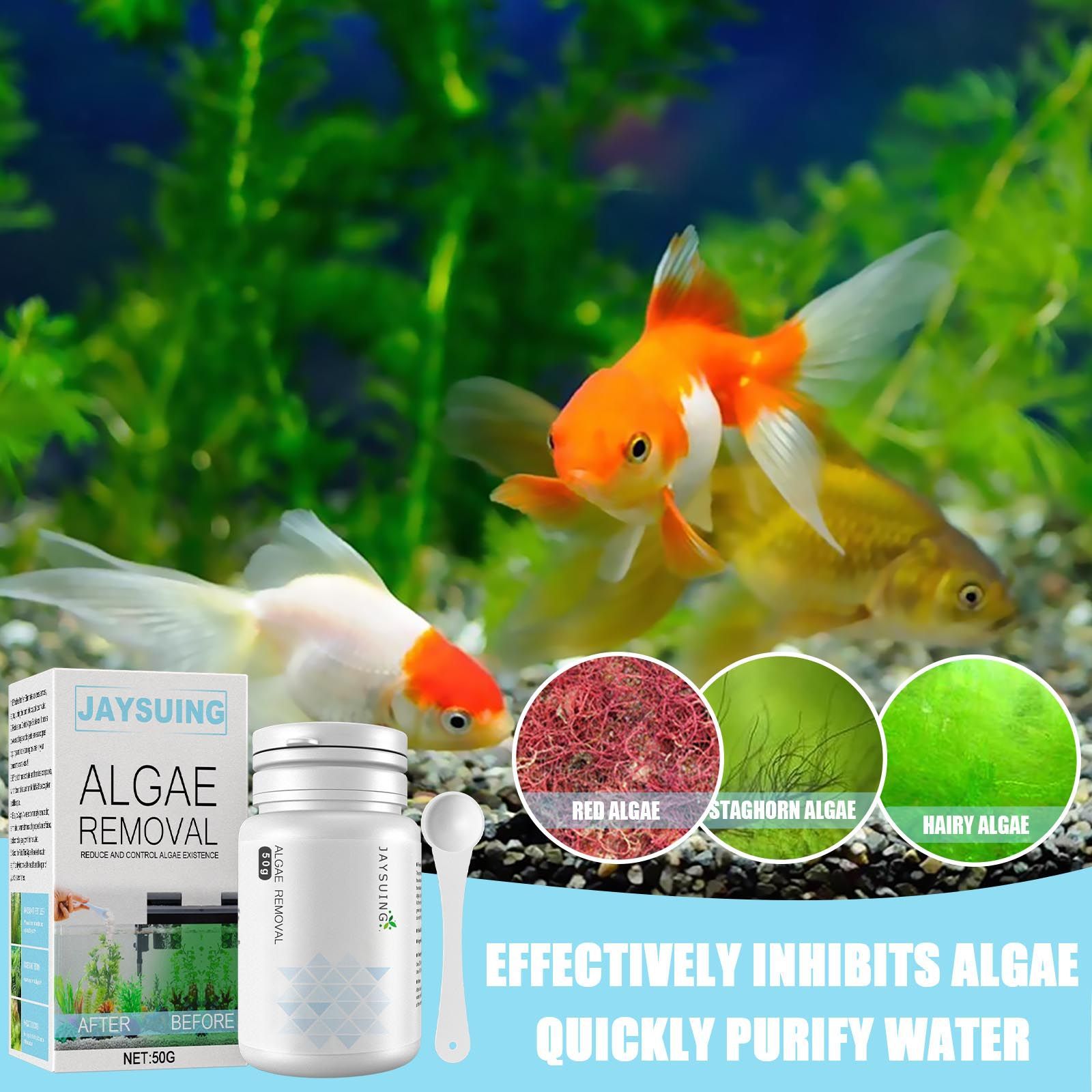 Aquarium Algae Remover Powder, - đánh giá và giá Aquarium Moss