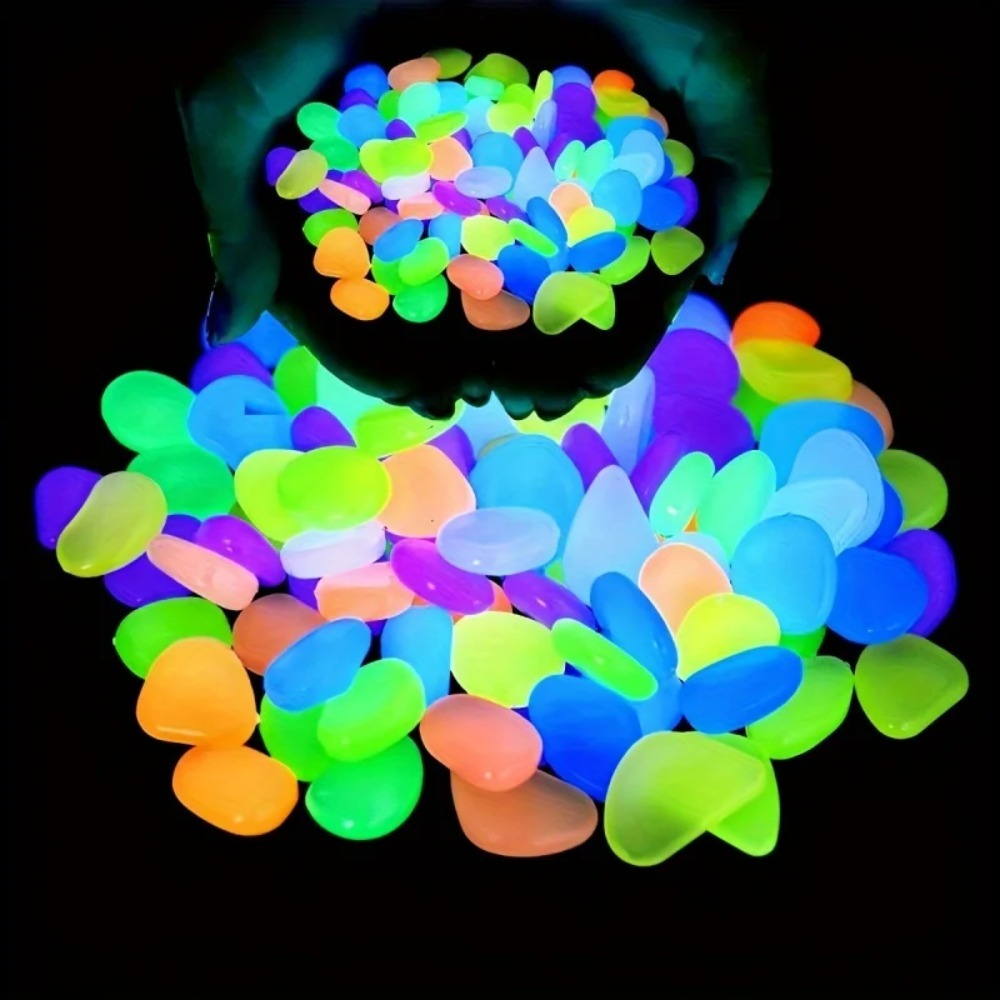 100pcs Glow In The Dark Pebble - đánh giá và giá Plant Aquarium Pot