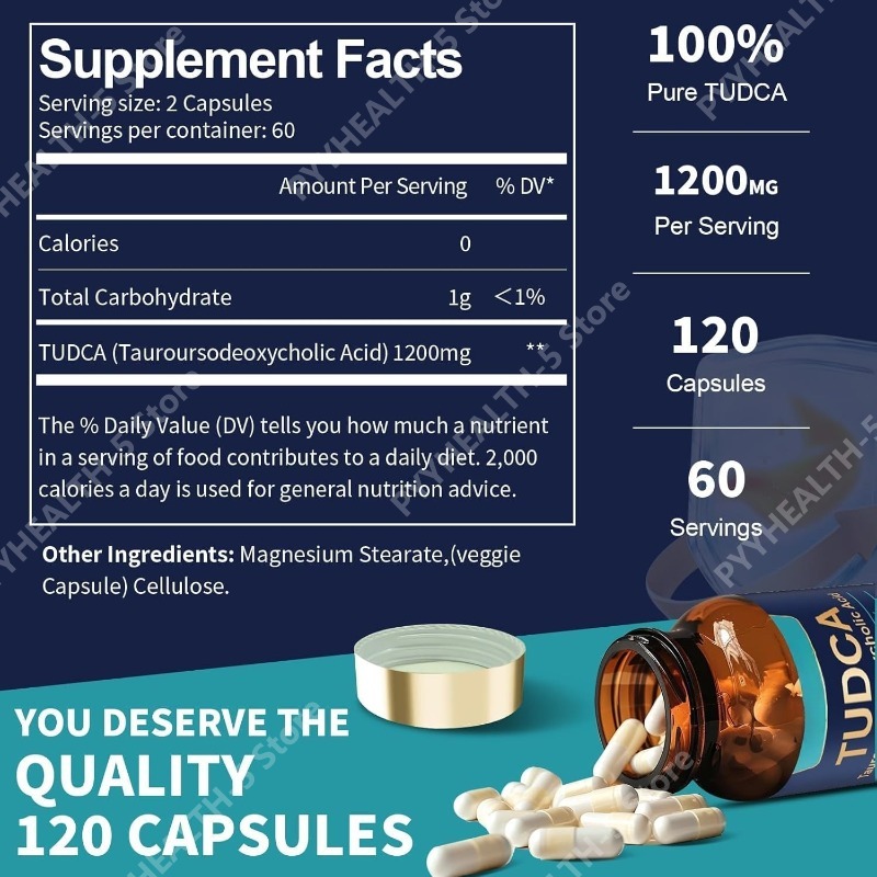 TUDCA Bile Salts, 120 Capsules - đánh giá và giá Planted Tank