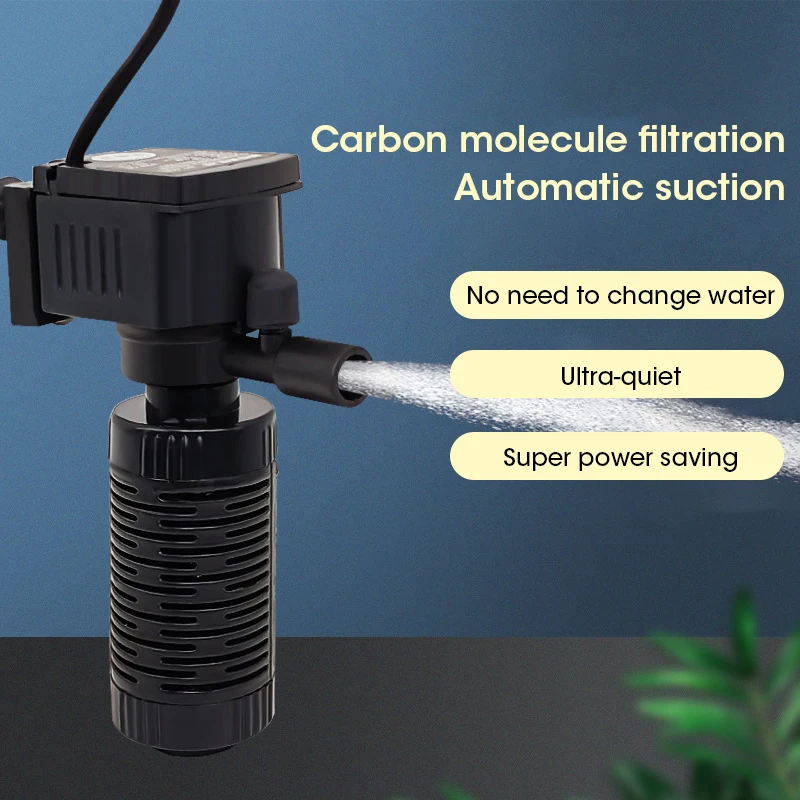 Mini Fish Tank Filter Quiet Su - đánh giá và giá Planted Aquarium Cleaning