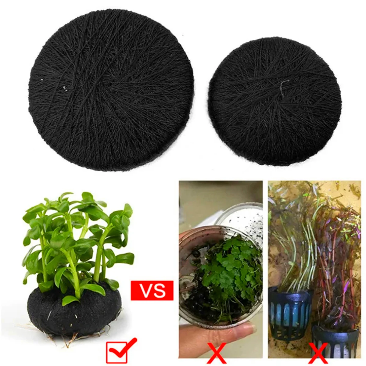 5Pcs Black Fish Tank Water Gra - đánh giá và giá Aquarium Plant Substrate